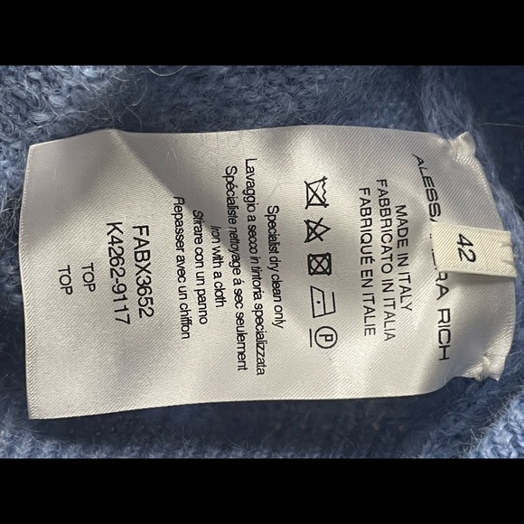 Alessandra Rich Crystal Embellished Ruffled-Neck Crop Knitted Sleeveless Sweater - Picture 12 of 16